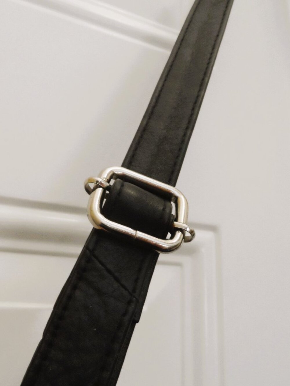 Great American Leather Works Shoulder/Crossbody Bag in Black,Made in India - Picture 5 of 16